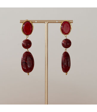 Babazou Oorring Celeste Bordeaux