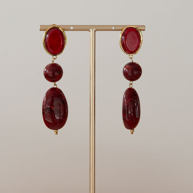 Babazou Oorring Celeste Bordeaux