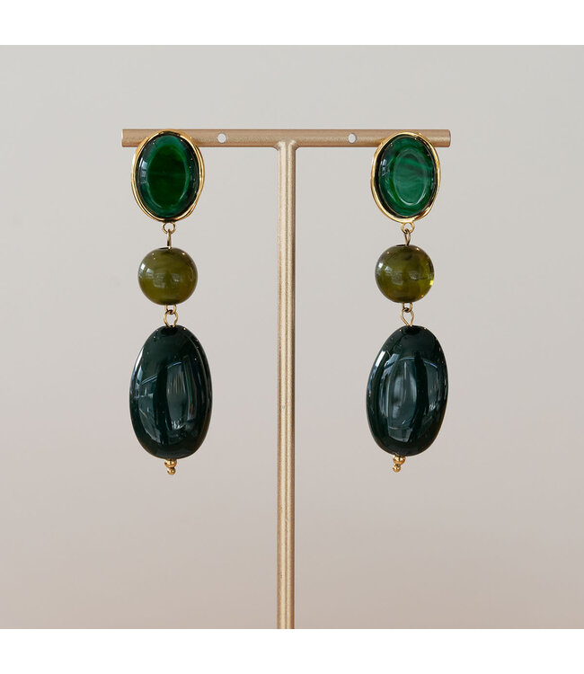 Babazou Oorring Celeste Groen
