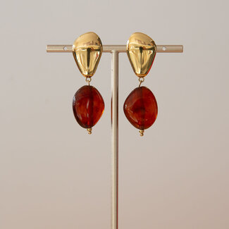 Babazou Oorring Valeria Goud/Bruin