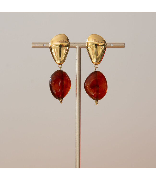 Babazou Oorring Valeria Goud/Bruin