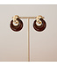 Oorring Lucia Goud/Bruin