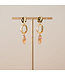 Oorring Celice Goud/Champagne