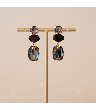 Oorring Celianne Goud/Grijs