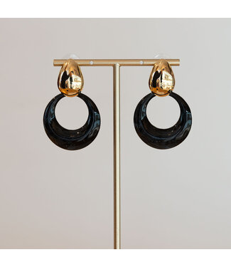 Babazou Oorring Diede Goud/Zwart