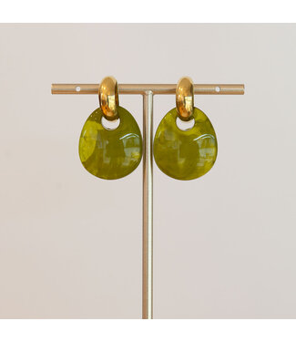Oorring Colette Goud/Groen