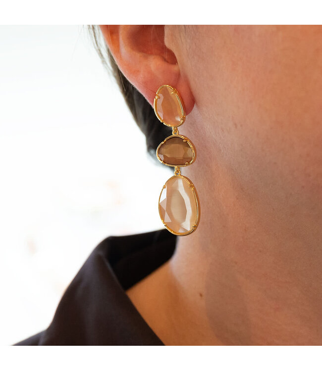 Oorring Giselle Beige