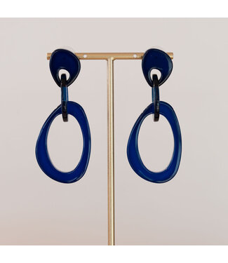 Oorring Alina Blauw