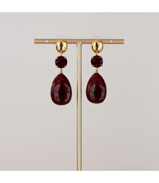 Oorring Sofia Bordeaux