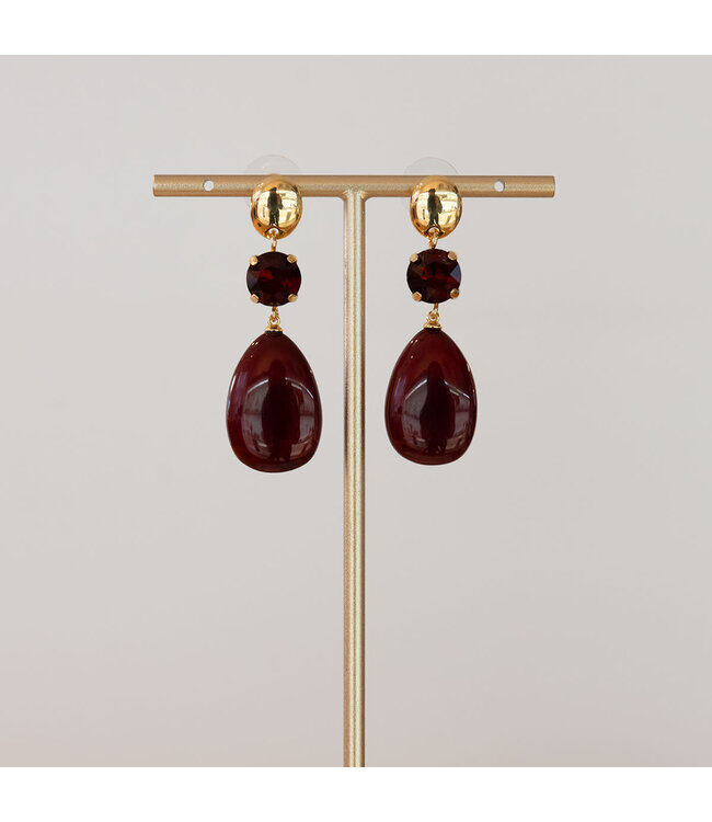 Oorring Sofia Bordeaux