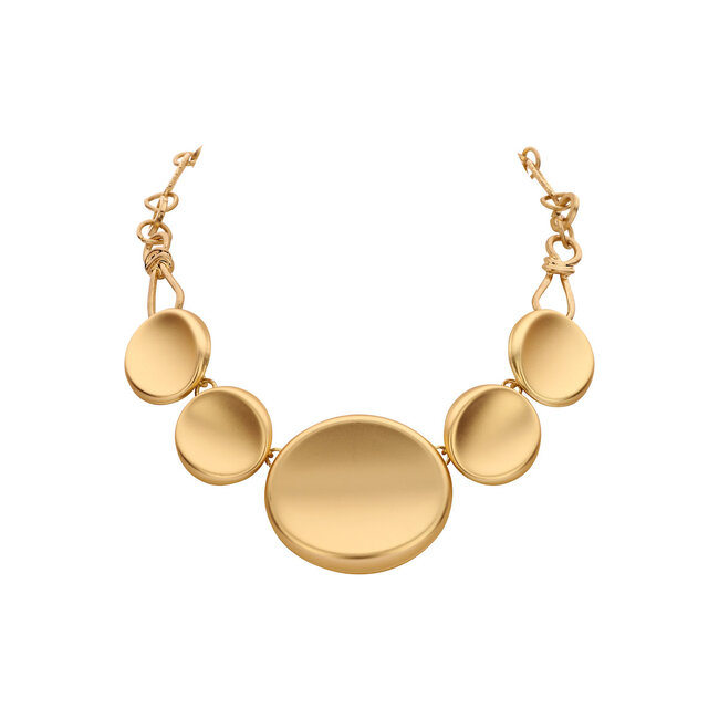 Les Cordes Halsketting Breda Goud Mat