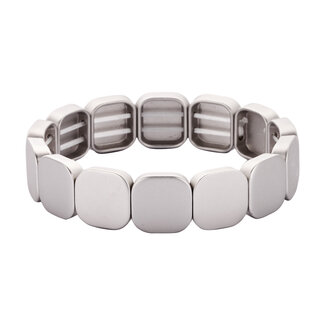 Les Cordes Armband CAB71 Zilver Mat