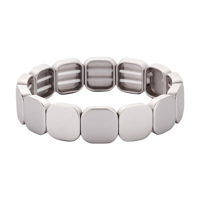 Les Cordes Armband CAB71 Zilver Mat