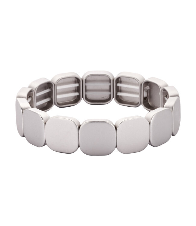 Les Cordes Armband CAB71 Zilver Mat