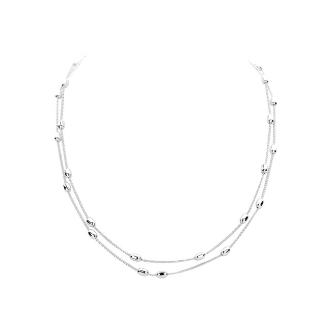Les Cordes Halsketting Dallas Zilver