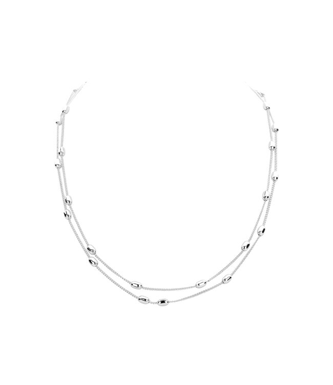 Les Cordes Halsketting Dallas Zilver