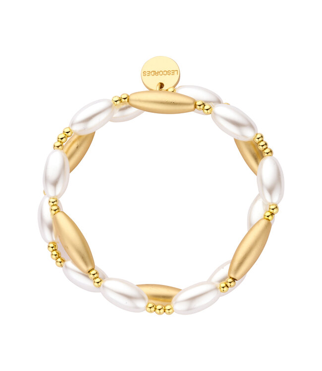 Les Cordes Armband Dario Parelmoer