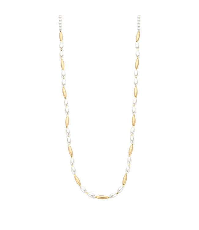 Les Cordes Halsketting Dariolang Parelmoer