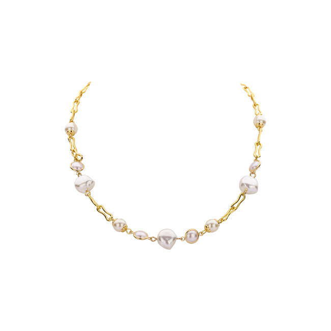 Les Cordes Halsketting Davaro Goud