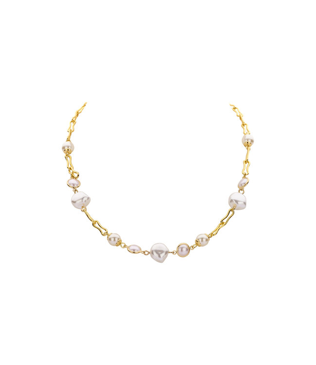 Les Cordes Halsketting Davaro Goud