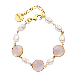 Les Cordes Armband Derry Parelmoer