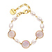 Les Cordes Armband Derry Parelmoer
