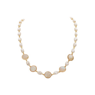 Les Cordes Halsketting Derry Parelmoer