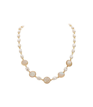 Les Cordes Halsketting Derry Parelmoer