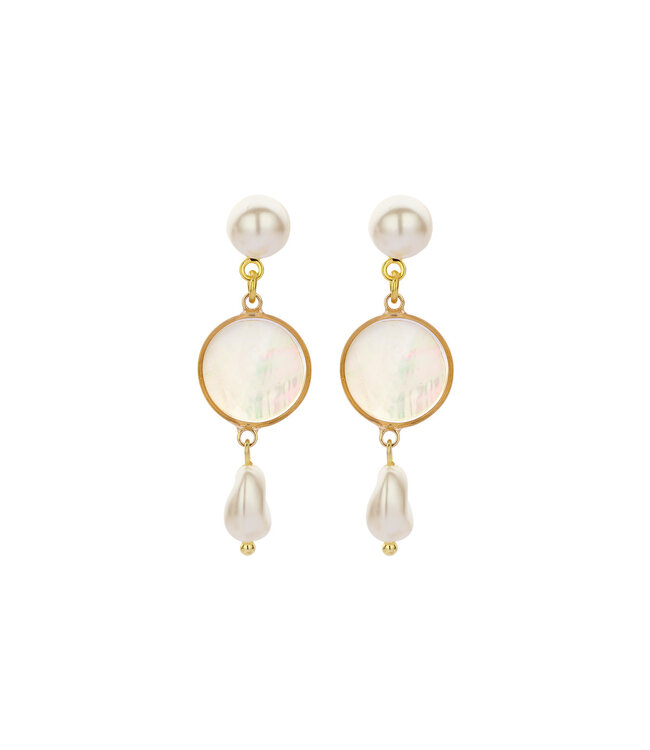 Les Cordes Oorring Derry Parelmoer