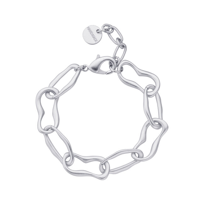 Les Cordes Armband Detroit Zilver Mat