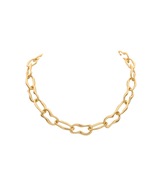 Les Cordes Halsketting Detroit Goud Mat