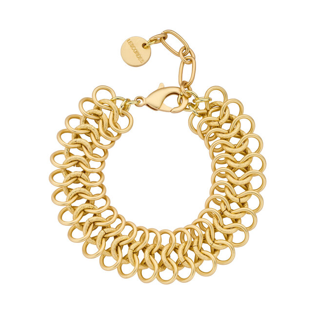 Les Cordes Armband Didier Goud Mat