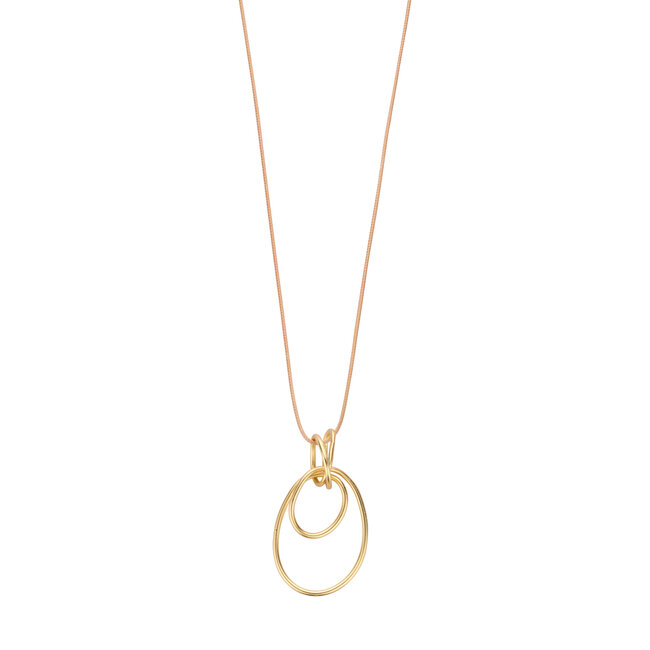 Les Cordes Halsketting Gabor Goud Mat