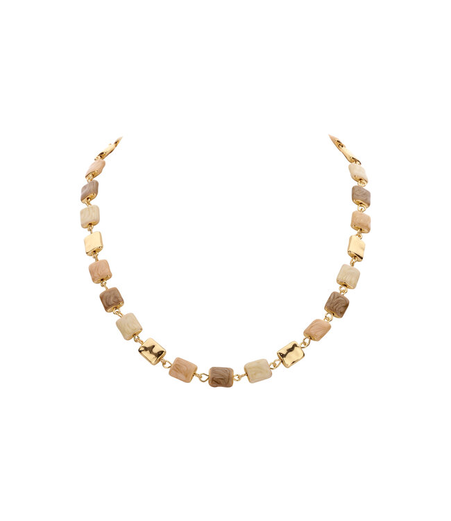 Les Cordes Halsketting Owain Multi Bruin