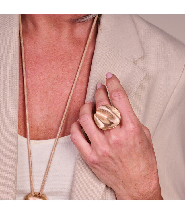 Les Cordes Ring BR15 Goud Mat