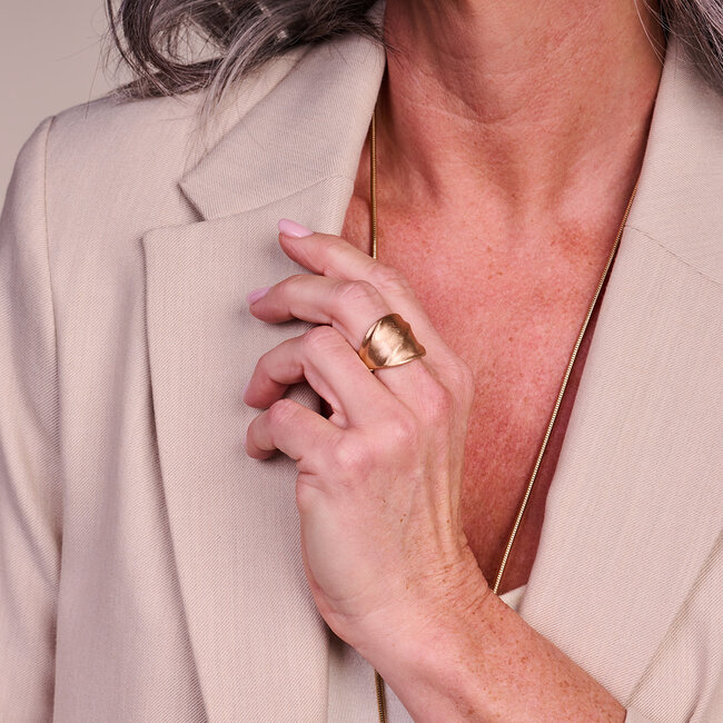 Les Cordes Ring BR16 Goud Mat