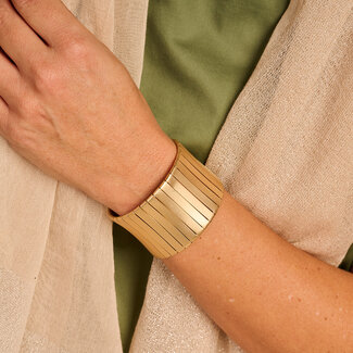 Les Cordes Armband DAB7 Goud Mat