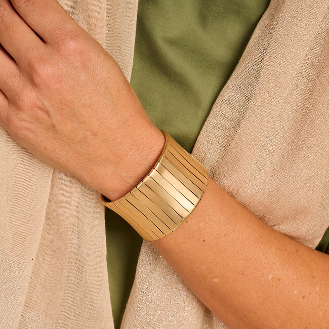 Les Cordes Armband DAB7 Goud Mat