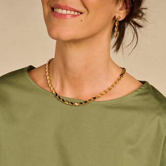 Les Cordes Halsketting Dakar Goud