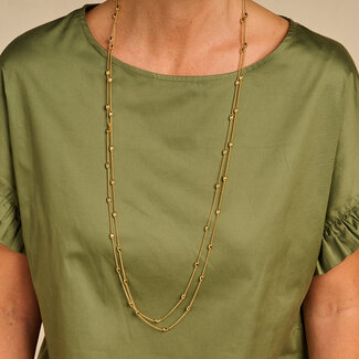 Les Cordes Halsketting Dallaslang Goud