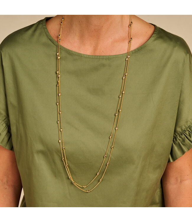 Les Cordes Halsketting Dallaslang Goud