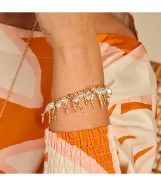 Les Cordes Armband Dandori Goud Mat