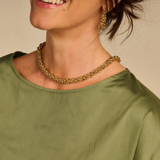 Les Cordes Halsketting Debbie Goud