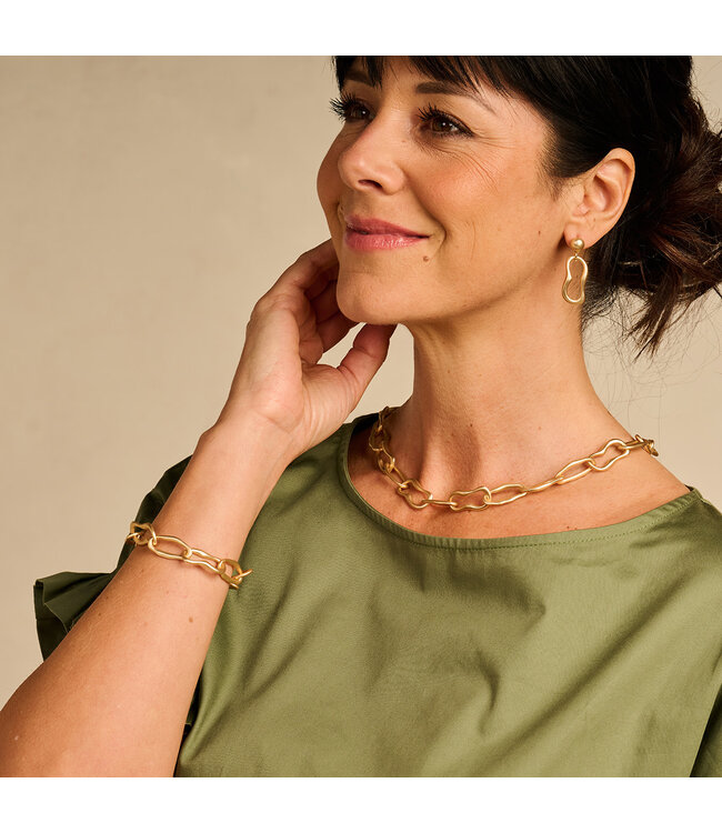 Les Cordes Armband Detroit Goud Mat