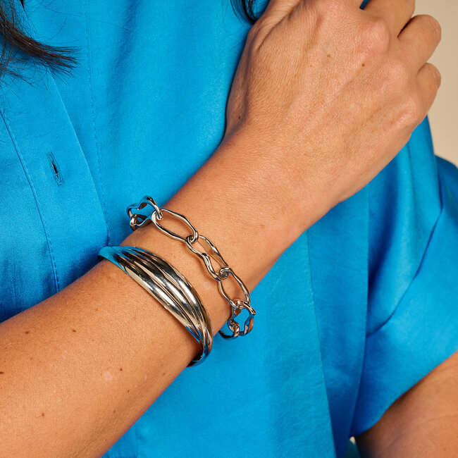 Les Cordes Armband Detroit Zilver