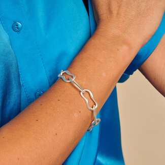 Les Cordes Armband Detroit Zilver Mat