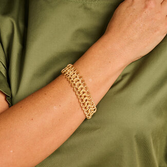 Les Cordes Armband Didier Goud Mat