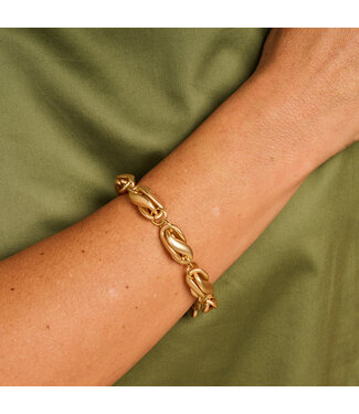 Les Cordes Armband Dublin Goud Mat