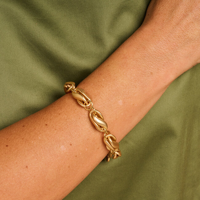 Les Cordes Armband Dublin Goud Mat