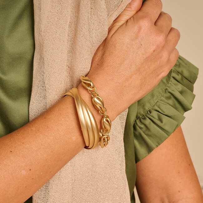 Les Cordes Armband Dublin Goud Mat